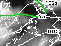 GFS weerkaart bewolking (+12 uur)