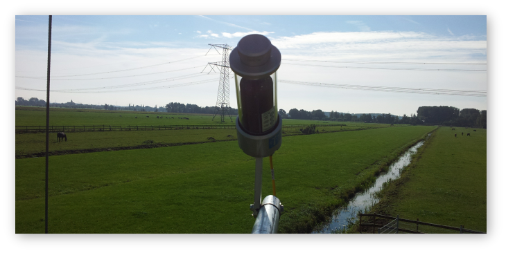 Sensor voor het meten van de zonneschijnduur